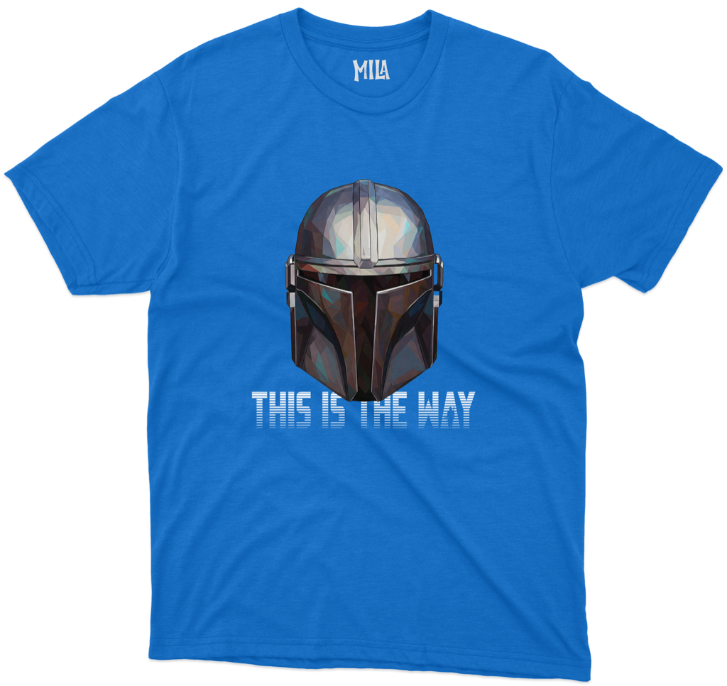 Image of This Is The Way (Metalic Blue Helmet) Tshirt